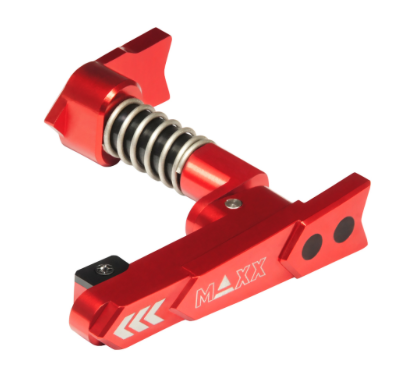 Maxx CNC Aluminum Advanced Magazine Release (Style A) ( Red ) - New Airsoft Products