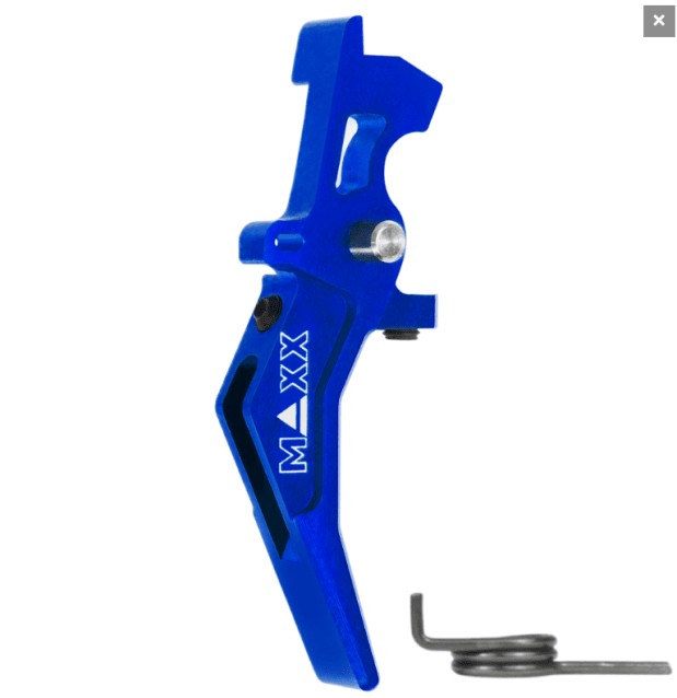 Maxx model cnc aluminum advanced speed trigger (style b) ( Blue ) - Airsoft AEG Triggers - view 3