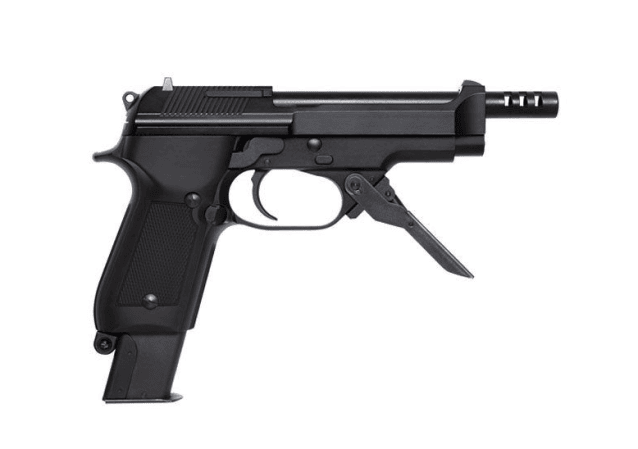KWA M93 R Gas Blow Back Pistol Black - Airsoft Guns Used In Movies / Games - view 3