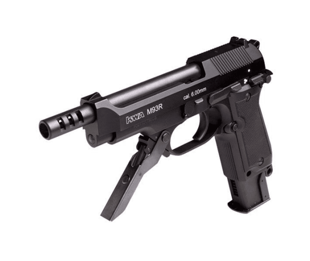KWA M93 R Gas Blow Back Pistol Black - Airsoft Guns Used In Movies / Games - view 2