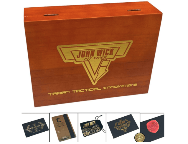 Double Bell Pistol John Wick 4 Series Gas Blowback Pistol with Wooden Case (JW4 - 303+) - Airsoft Hi Capa Pistols - view 2