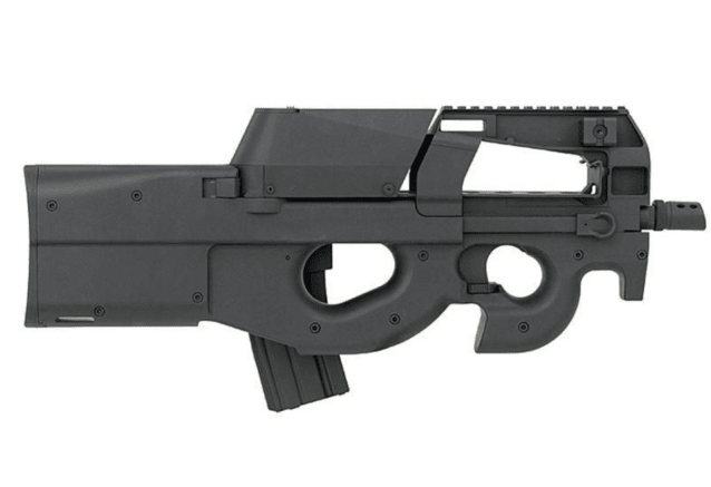 JG D90 SMG with Inbuilt Drum & M4 Magazine (Inc. Battery and Charger - P98-1 - Black) - Airsoft Guns - view 3