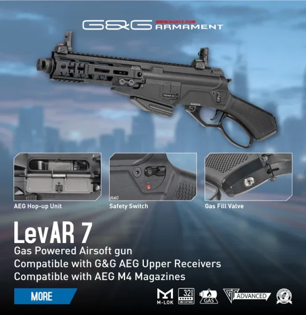 G&G LEVAR Gas Powered Lever 7 Action Shotgun - New Airsoft Products - view 2