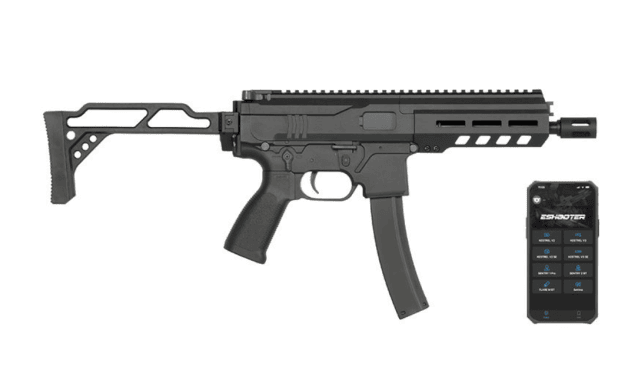 Double Eagle M924 DMP-9 SMG (Kestrel Basic ETU - Black - Airsoft Guns - view 3