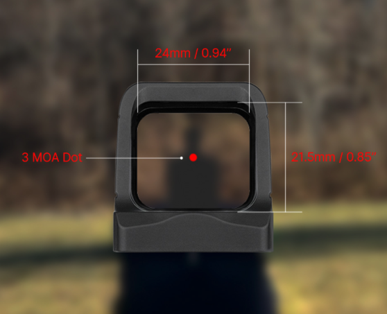 Osight 3 MOA with Magnetic Charging Cover (RED) - New Airsoft Products - view 4