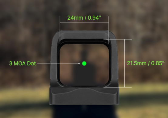 Osight 3 MOA with Magnetic Charging Cover (Green) - New Airsoft Products - view 5