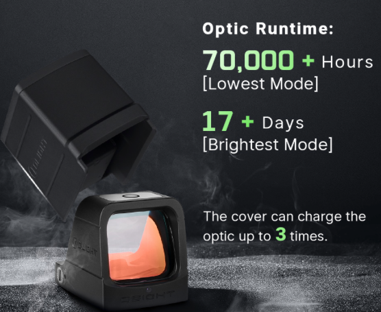 Osight 3 MOA with Magnetic Charging Cover (Green) - New Airsoft Products - view 6