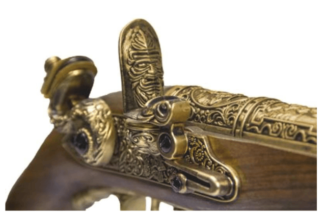 HFC Pirate Flintlock Gas Pistol (18th Century - HG-502GN - Gold) - Airsoft Guns - view 2