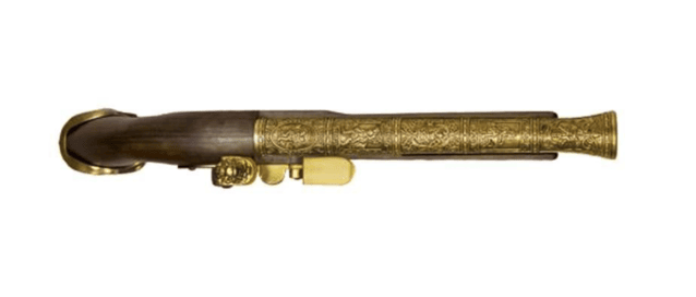 HFC Pirate Flintlock Gas Pistol (18th Century - HG-502GN - Gold) - Airsoft Guns - view 3