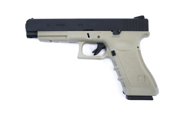 EU34 GEN 3 GBB PISTOL (BLACK|TAN) - Airsoft G Series / EU Series