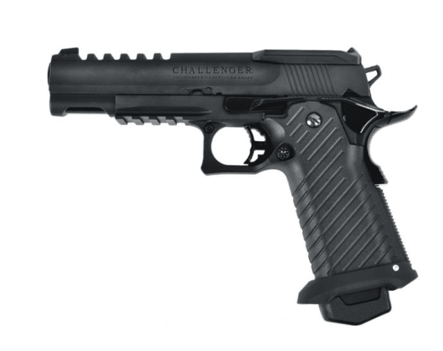 ICS Hi-Capa Challenger GBB Plastic Slide Version Pistol (Black) - Airsoft Guns