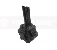 Armorer Works Desert Eagle 350 Rounds Gas Drum Magazine (AW-DRMG16 - Desert Eagle Series - Black)