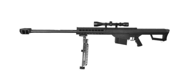 Galaxy - M82A1 Bolt Action Sniper Rifle with Scope and Bipod (Black - G31C) - Airsoft Guns