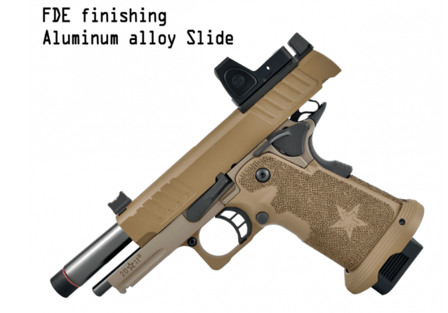 Staccato Licensed C2 Compact 2011 Gas Blowback T8 Airsoft Pistol (R612-5A - Tan) - Airsoft Guns - view 3
