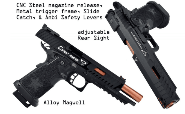 EMG x STACCATO x TTI Licensed JW3 2011 Combat Master Airsoft Pistol (R620) - Airsoft Guns - view 3
