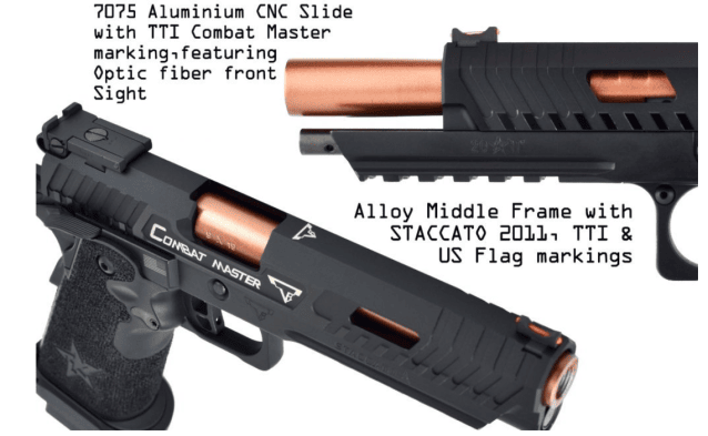 EMG x STACCATO x TTI Licensed JW3 2011 Combat Master Airsoft Pistol (R620) - Airsoft Guns - view 4