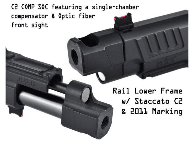 Staccato Licensed C2 COMP SOC 2011 Gas Blowback T8 Airsoft Pistol (R612-4A) - Airsoft Guns - view 5