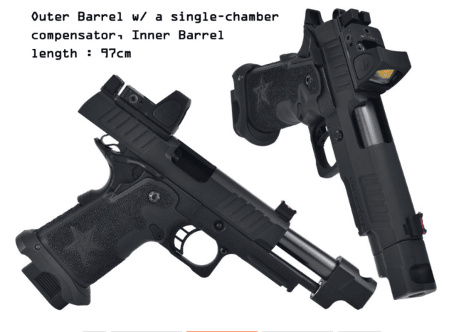 Staccato Licensed C2 COMP SOC 2011 Gas Blowback T8 Airsoft Pistol (R612-4A) - Airsoft Guns - view 6