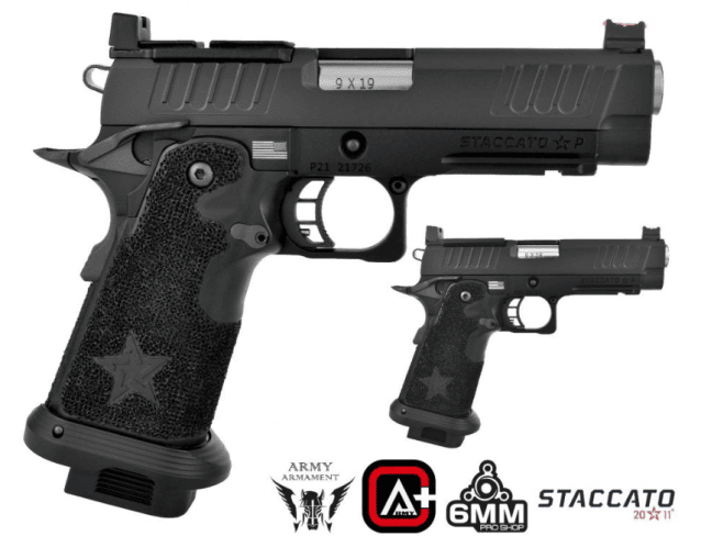 Staccato Licensed P 2011 Gas Blowback T8 Airsoft Pistol (R611-3A) - Airsoft Guns - view 2