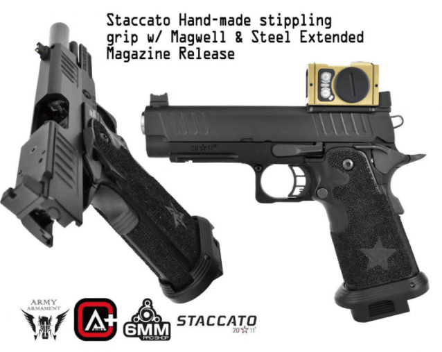 Staccato Licensed P 2011 Gas Blowback T8 Airsoft Pistol (R611-3A) - Airsoft Guns - view 5