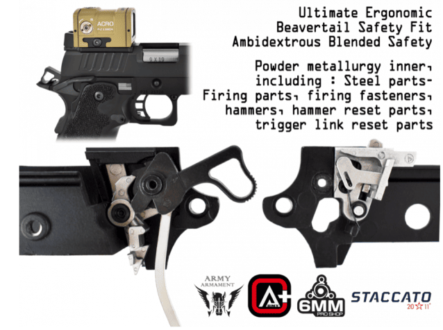 Staccato Licensed P 2011 Gas Blowback T8 Airsoft Pistol (R611-3A) - Airsoft Guns - view 6