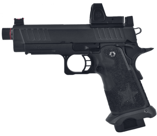 Staccato Licensed C2 Compact 2011 Gas Blowback T8 Airsoft Pistol (R612A) - Airsoft Guns