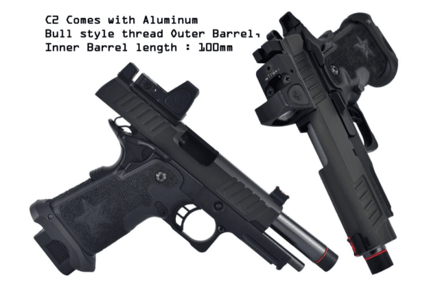 Staccato Licensed C2 Compact 2011 Gas Blowback T8 Airsoft Pistol (R612A) - Airsoft Guns - view 5