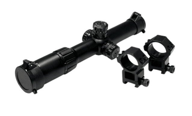 Double Bell - 1.5-6X24E illuminated Red/Green Rifle Scope  Skip to the end of the images gallery - Airsoft Sights and Optics
