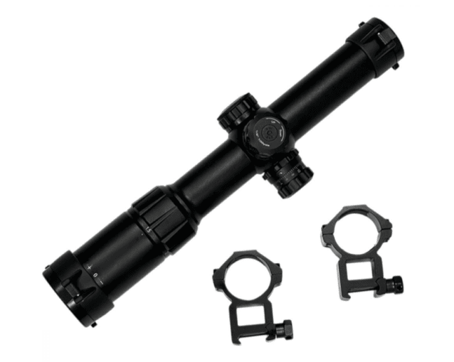 Double Bell - 1.5-6X24E illuminated Red/Green Rifle Scope  Skip to the end of the images gallery - Airsoft Sights and Optics - view 2