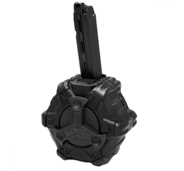 Double Bell - Gas Drum Magazine (Black - 17 Series/EU17 - G-07) - Airsoft Magazines