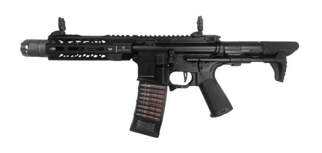 Strike Industries x EMG 7 AR Strike Oppressor M4 Short Barrel Gas Blowback by Cyma (MWS - SI.1302 BK) - EMG