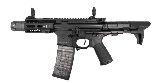 Strike Industries x EMG 4 AR Strike Oppressor M4 Short Barrel Gas Blowback by Cyma (MWS - SI.1301 BK) - EMG