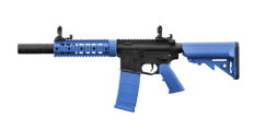 NUPROL DELTA PIONEER M4SD AEG RIFLE (BLACK / BLUE)