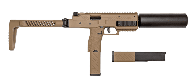 VMP-1X GAS SMG Tan Includes Supressor and extra Mag - Airsoft Guns - view 3