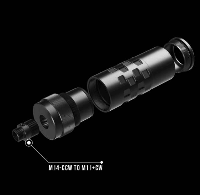E-Shooter Suppressor & Housing for Flare M Type A (C200) - New Airsoft Products - view 3