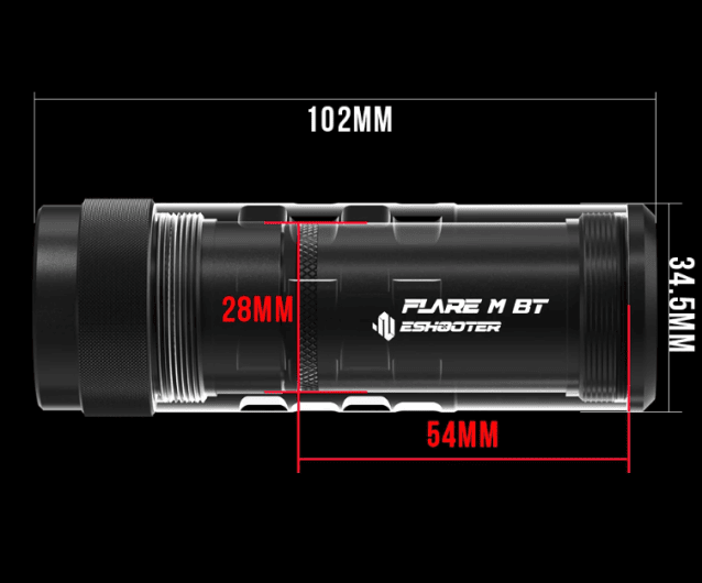 E-Shooter Suppressor & Housing for Flare M Type A (C200) - New Airsoft Products - view 4