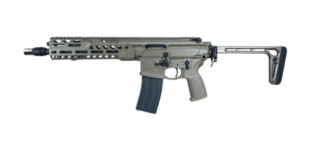 Salvo Precision MCX 10.5 Spear LT CSAW GBBR (MWS - G104-3A TAN) - Airsoft Guns