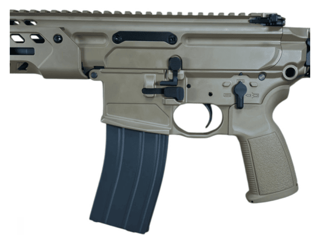 Salvo Precision MCX 10.5 Spear LT CSAW GBBR (MWS - G104-3A TAN) - Airsoft Guns - view 3