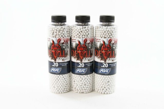 ASG Blaster Devil .20g airsoft BB Bundle 3 pack - Airsoft BB Ammo .20g to .25g