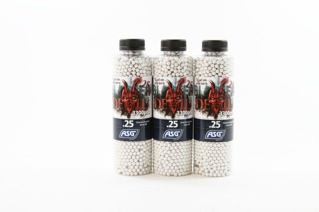 ASG Blaster Devil .25g airsoft BB Bundle 3 pack - Airsoft BB Ammo .20g to .25g