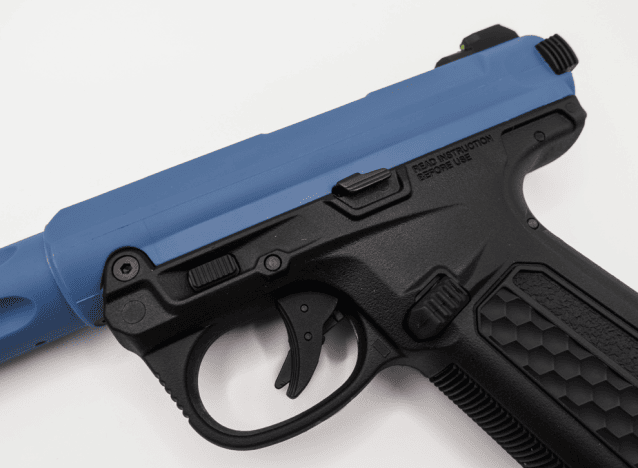 Action Army AAP-01 GBB Full/Semi Auto Pistol - Blue - Airsoft G Series / EU Series - view 4
