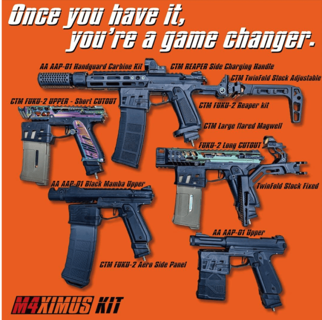 CTM AAP-01 M4XIMUS HPA Kit - Black Maximus - Airsoft Pistol Slides - view 6