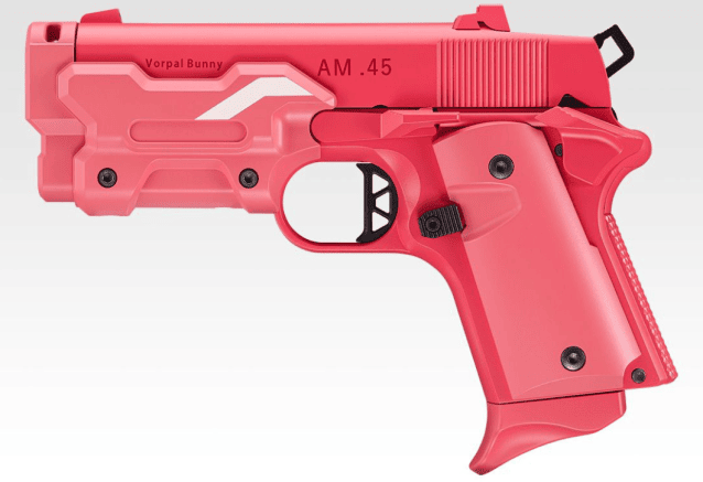 Tokyo Marui AM .45 GBB Pistol, Ren Version "Vorpal Bunny" (Pink) - All Airsoft Gas Pistols