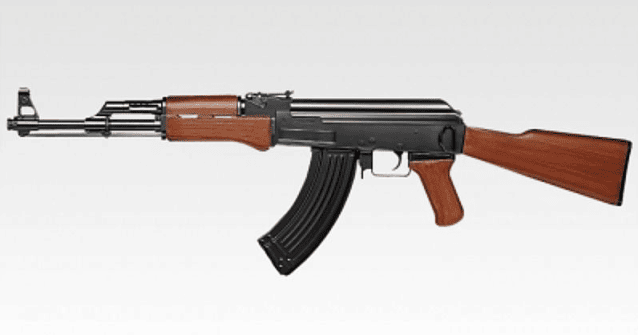 Tokyo Marui AK47 with Plastic Wood Airsoft Gun AEG - Tokyo Marui