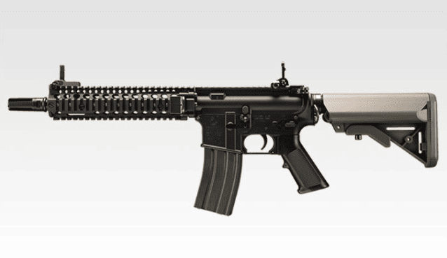 Tokyo Marui MK18 Mod 1 GBB Airsoft Rifle With Z System Black / Tan - Tokyo Marui