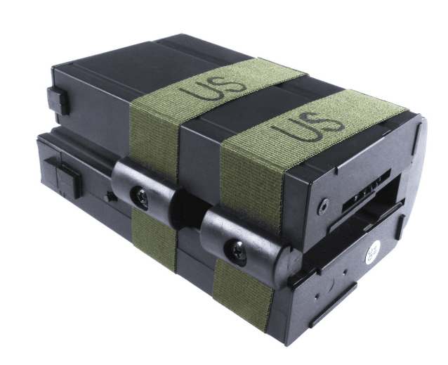 M14 Magazine Electric Dual Magazine 800R (Auto-Button) (Black) - Airsoft AEG Magazines - view 2