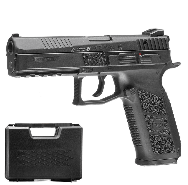 ASG CZ P09 Gas Blow Back Pistol C02 Black - All Airsoft Gas Pistols