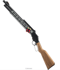 Golden Eagle M1887 Gas Shell Ejecting Lever-Action Shotgun; Space Cowboy, Black / Grey