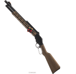 Golden Eagle M1887 Gas Shell Ejecting Lever-Action Shotgun; Space Cowboy, Black / Bronze