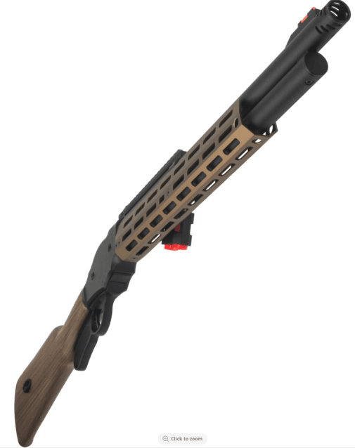 Golden Eagle M1887 Gas Shell Ejecting Lever-Action Shotgun; Space Cowboy, Black / Bronze - Golden Eagle - view 5